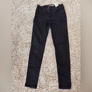 Levi’s 711 Skinny Black Denim Jean 25